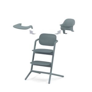 Chaise haute Lemo 2, Pack 3 en 1 Stone Blue – Cybex