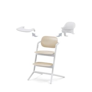 Chaise haute Lemo 3 en 1 Sand White – Cybex