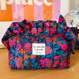 Trousse de toilette à volant liberty