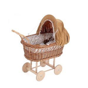 Landau en Osier Café Caramel – Vilac