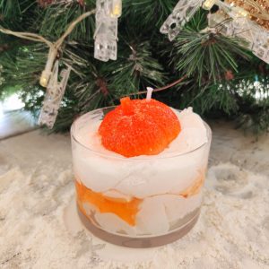 Bougie Clémentine de Noël 220gr
