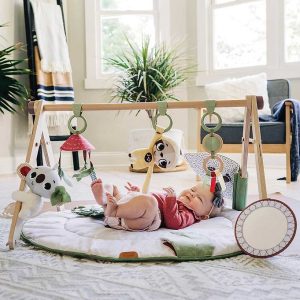 Tapis d’éveil ultra confort et arche en bois Boho Chic – Tiny Love