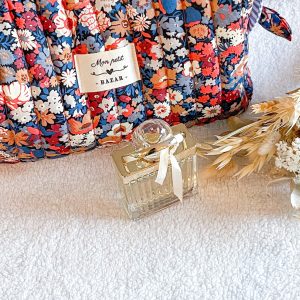 Trousse de toilette matelassée liberty à volant