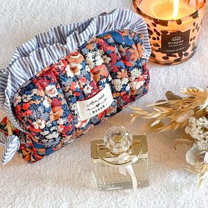 Trousse à maquillage matelassée liberty