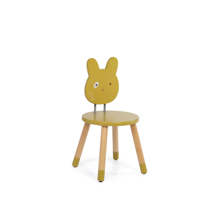 Chaise ocre Trois Petits Lapins – Moulin Roty