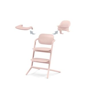 Chaise haute Lemo 3 en 1 Pearl Pink – Cybex