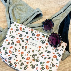 Pochette à maillot de bain léopard