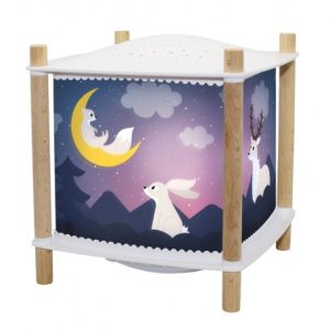 Veilleuse – Lanterne ReVOLUTION 2.0 – Forêt – Bluetooth, Musicale, Détection des Pleurs & USB Rechargeable