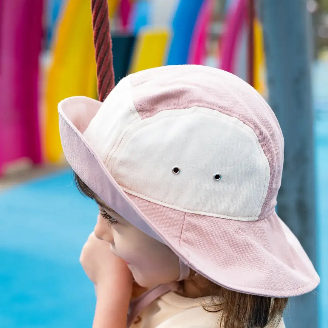 Chapeau Anti- UV Rose – Ki et La – Image 3