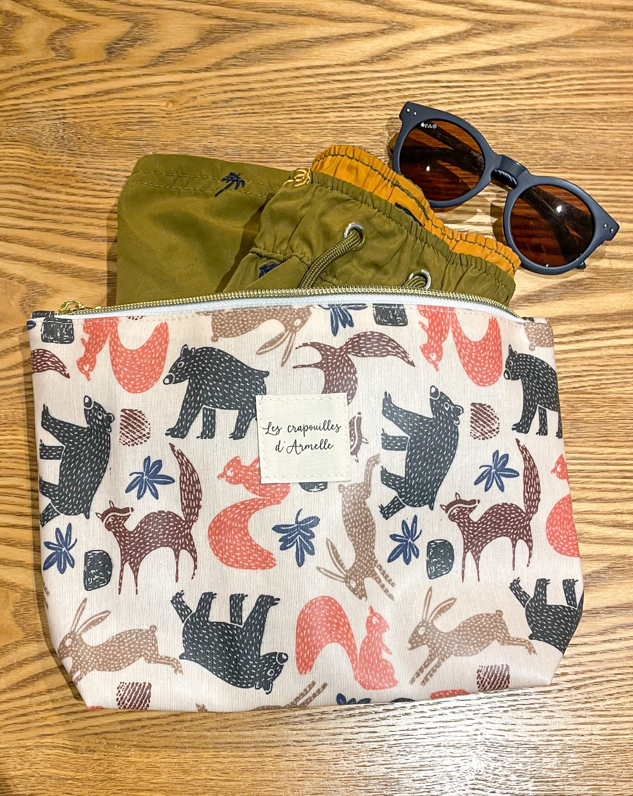 Pochette à maillot de bain animaux