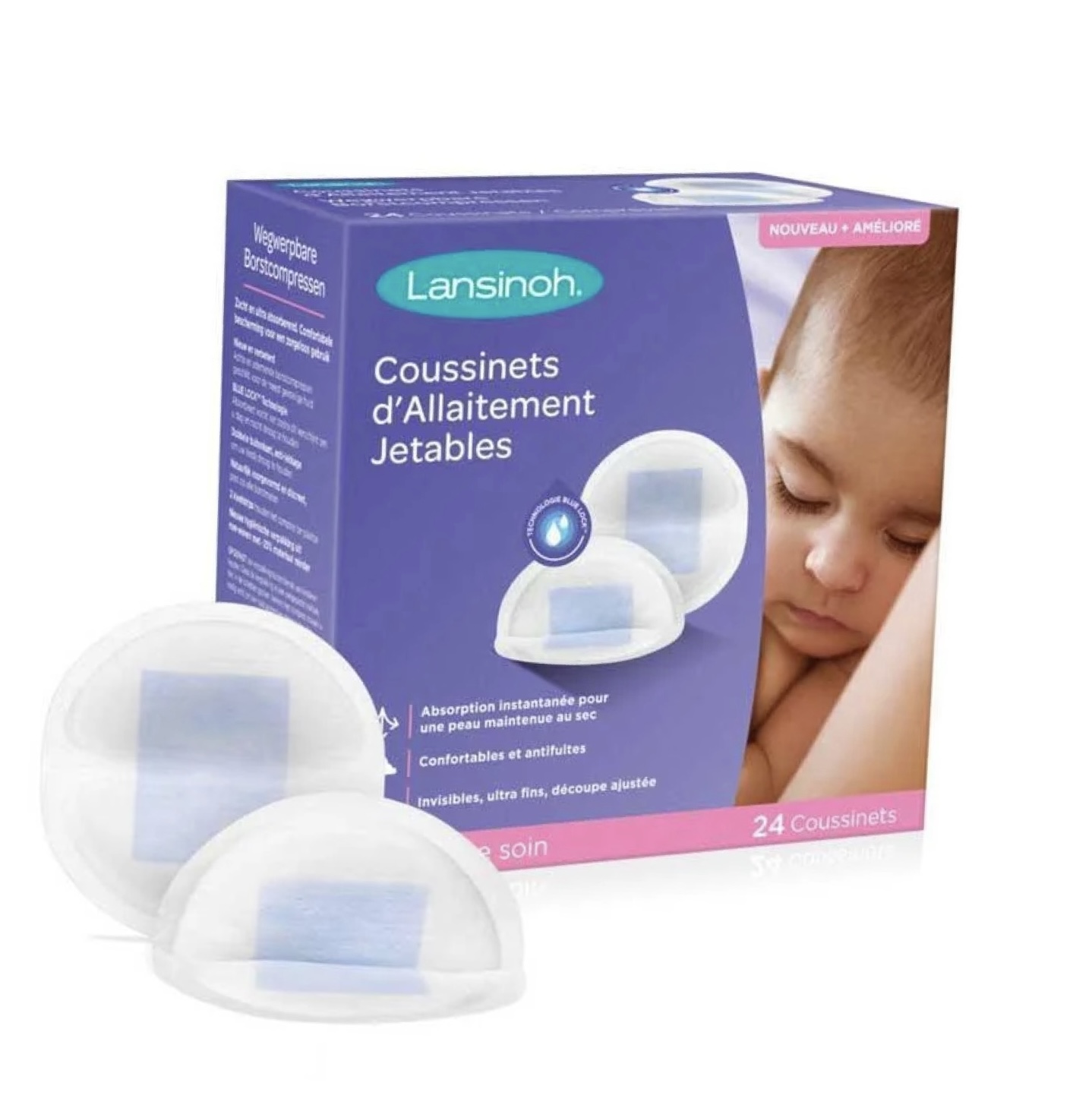 Coussinets d’Allaitement Jetables 24 pièces