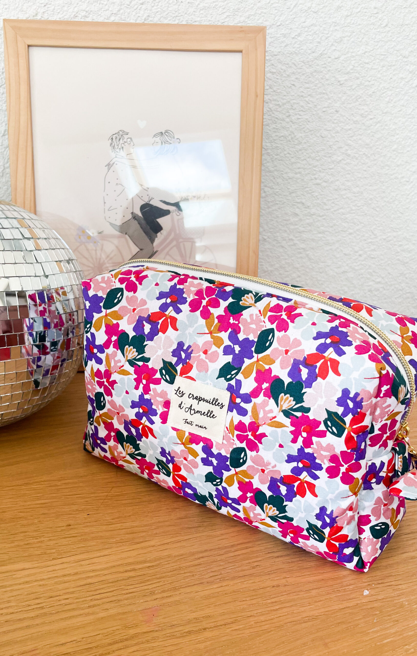 Trousse à maquillage matelassée – Image 2