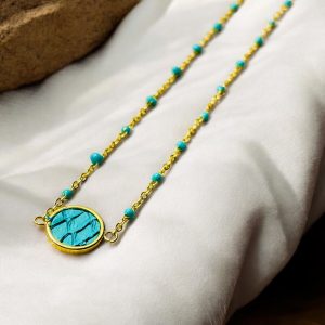 Alma – Collier en Cuir de Poisson