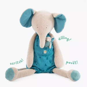 Peluche géante Eléphant et son doudou
