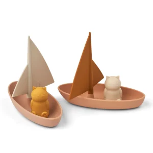 Jeu de bain en silicone bateaux rose Ensley