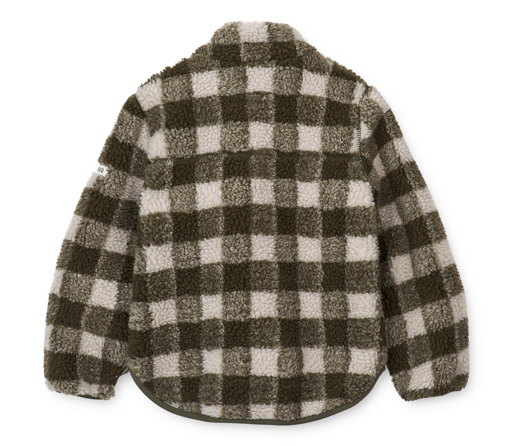 Veste à carreaux kaki Nolan – Image 2