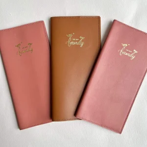 Protège livret de famille en cuir