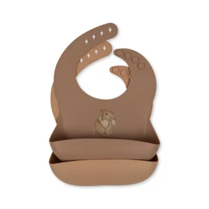 Lot 2 bavoirs silicone lapin blush