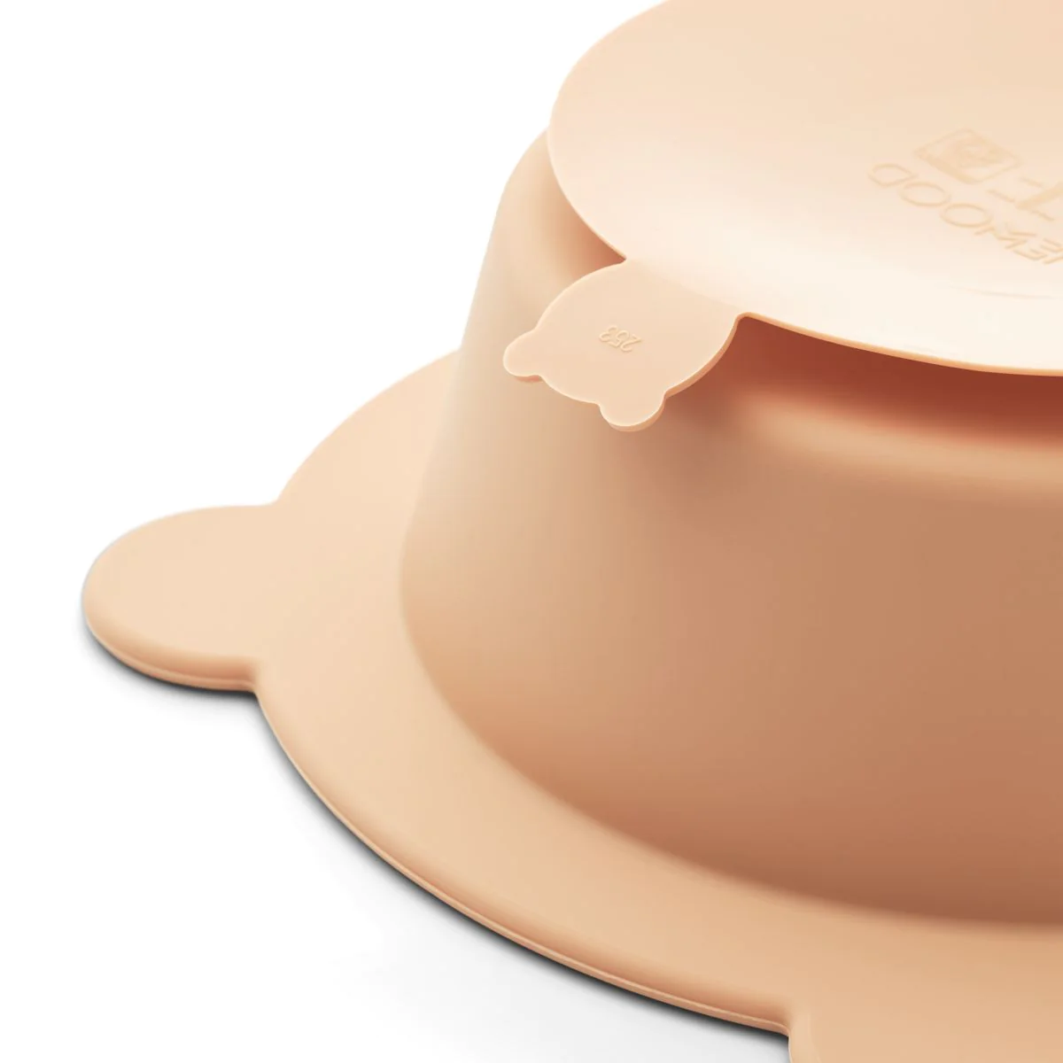 Lot de 2 bols à ventouse rose camel Peony – Image 4