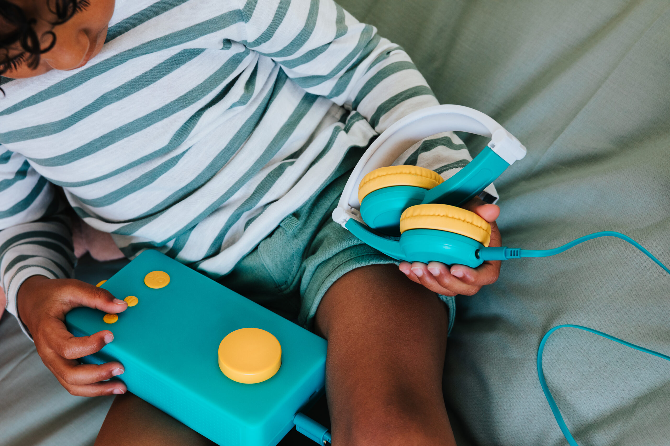 Casque audio vert – Lunii – Image 4