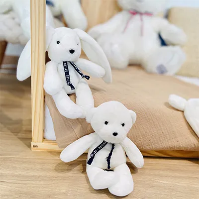 Petite peluche Ours blanc – Dorlotin fait main France Maïlou – Image 3