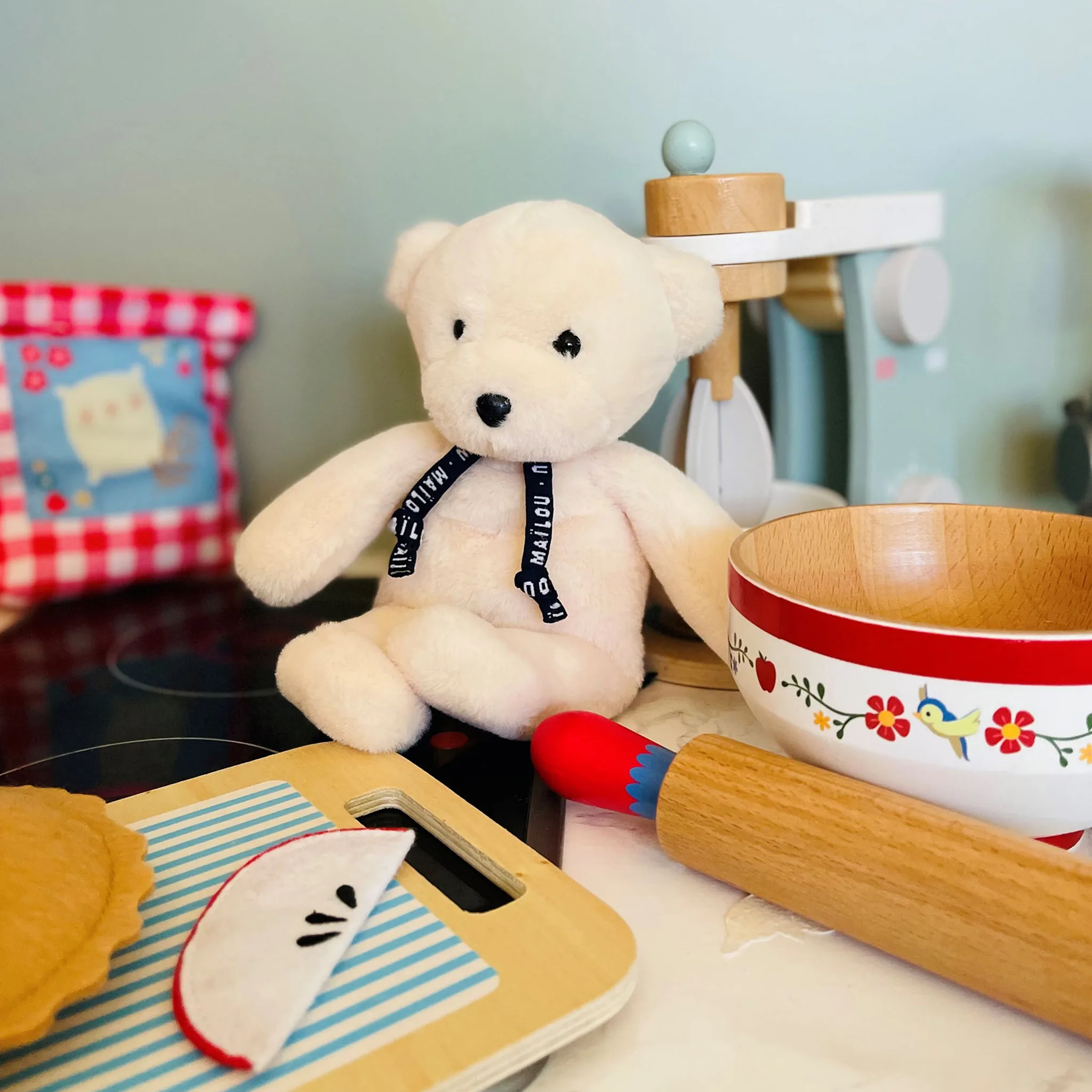 Petite Peluche Made in France – Ours Dorlotin Maïlou Ivoire – Image 2