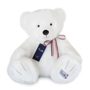 L’ours Maïlou Peluche Blanc neige – Chic français Maïlou