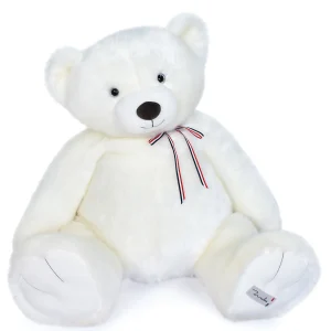 Ours en peluche géant – L’Ours Maïlou Blanc Neige – 90 cm