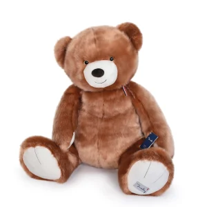 Ours géant fabriqué France – L’Ours Maïlou marron 90 cm