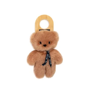 Doudou Petit Frenchie marron – 20 cm – Fait main Bretagne