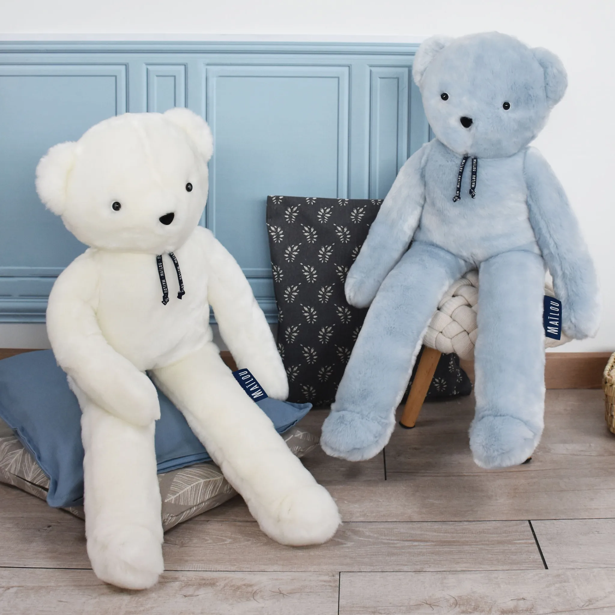 Ours Bulle en Peluche XXL Bleu – Doux et réconfortant – Image 4