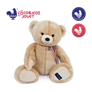 L’Ours Maïlou Gaby Beige – Peluche 50 cm Made in France