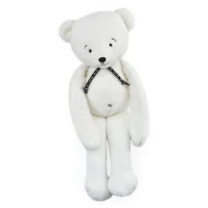 Ours peluche blanc breton – Collection Méloé Maïlou France