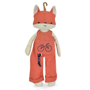 Renard Perlipopette Salopette Corail – Peluche made in France