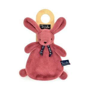 Doudou Lapin bois de rose tout doux – Collection Dorlotin
