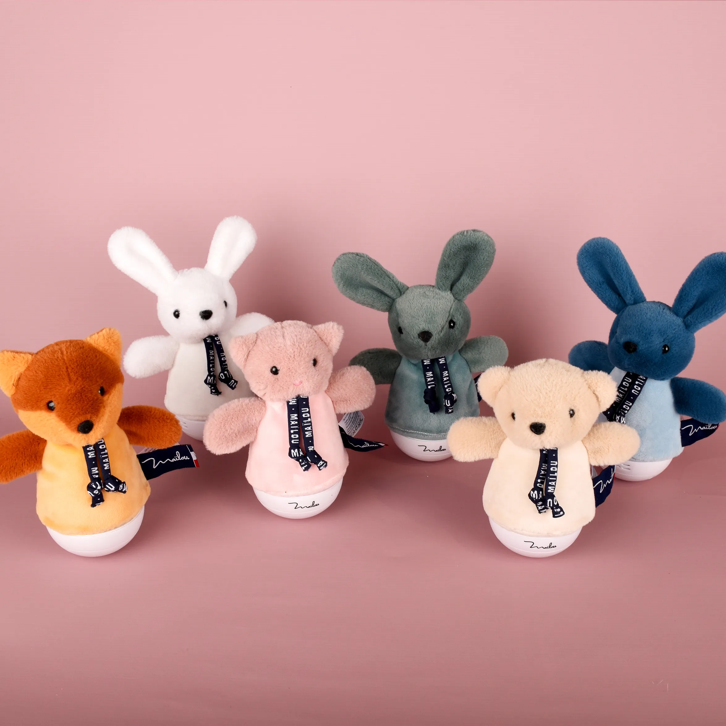 Veilleuse Chat Rose Rêve – doudou lumineux 16 cm – Image 7