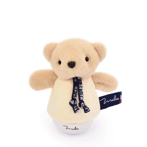 Doudou Veilleuse Ours Beige – veilleuse musicale 16 cm
