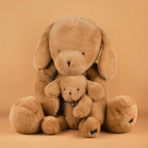 Chien caramel Sowen Maïlou – Peluche artisanale France