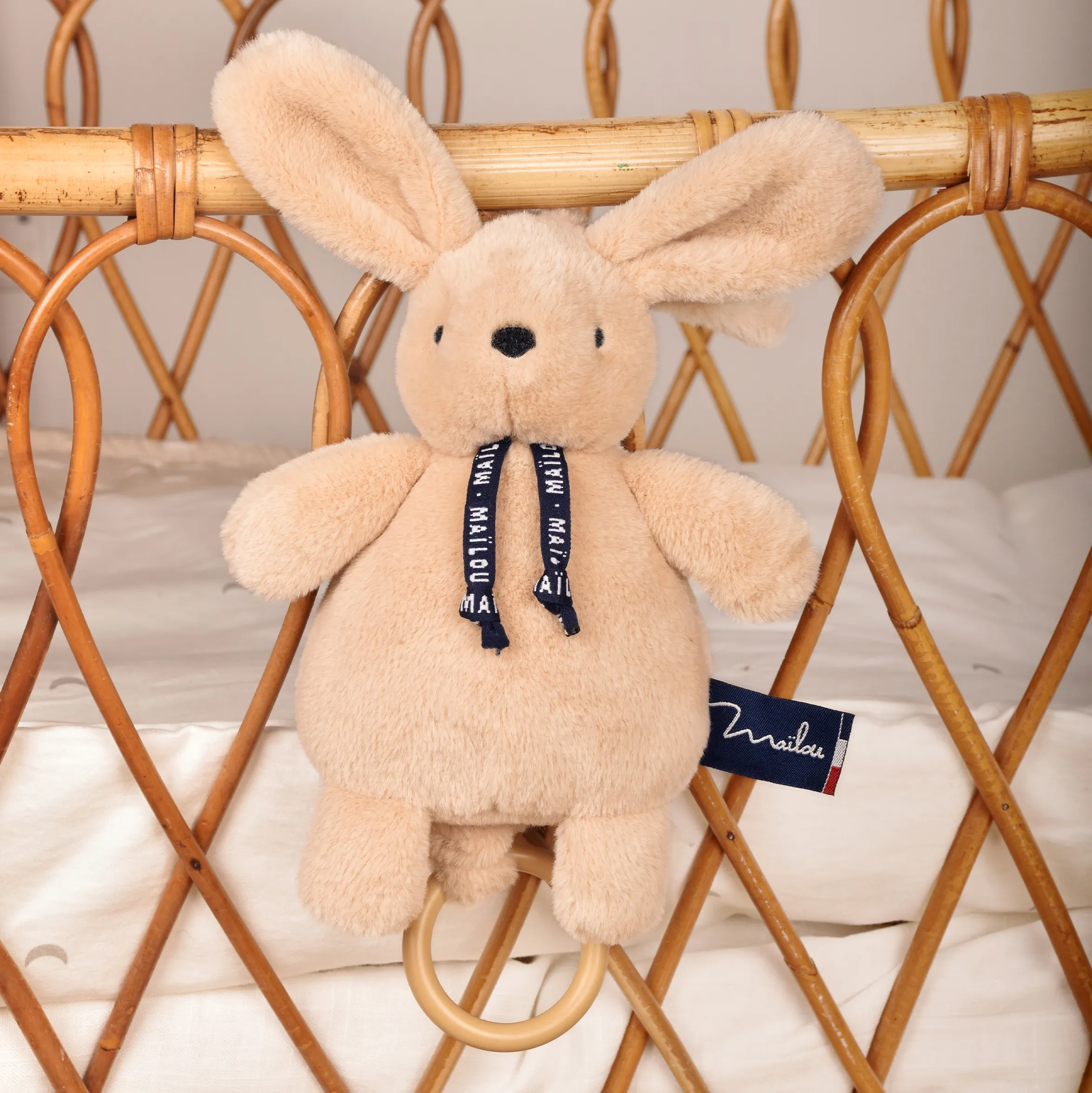 Lapin Dorlotin Boite à musique – Beige – Image 2