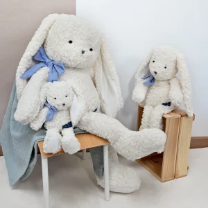 Peluche lapin Pilou bébé – Compagnon doux made in France