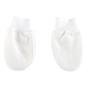 Moufles velours Blanc – Théophile et Patachou