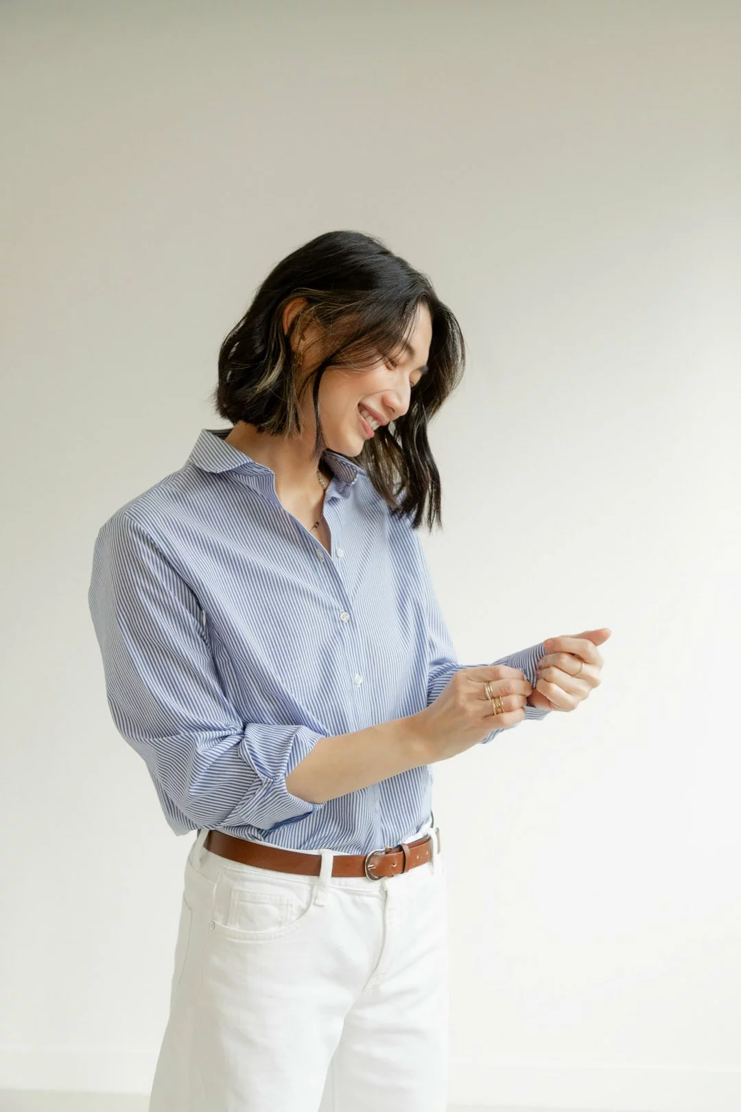 Chemise d’allaitement MANON – rayée – Image 2