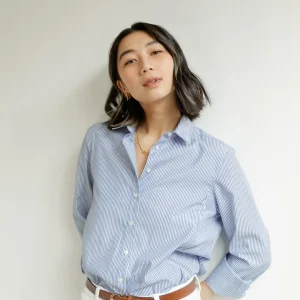 Chemise d’allaitement MANON – rayée