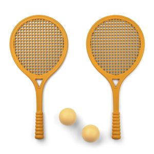 Jeu de raquettes jaune Monica