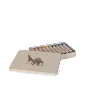 Lot de 10 crayons de cire – Safari