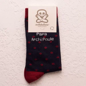 Chaussettes éco-responsables « Papa ArchiPoule »