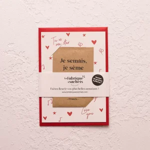 Carte d&rsquo;amour à graines