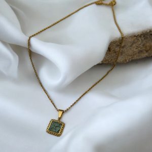 Calie – Collier en Cuir de Poisson