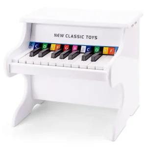 Piano Blanc en bois – 18 touches –  10156 – New Classic Toys
