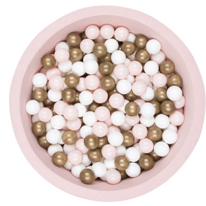 Piscine à balles Rose – Balles Rose – Blanc et Gold
